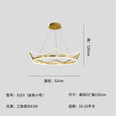 GobekUsa Crown Design Gold Chandelier for Living Room Kids Bedroom