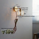 GobekUsa Crown Glass LED Wall Lights Brass Switch Stair Fixtures