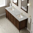 James Martin Kinnsden 72" Double Bathroom Vanity, Sable Oak