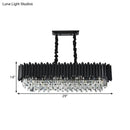 GobekUsa Crystal 6/8- Ceiling Suspension Crystal Chandelier Lamp Light in Black