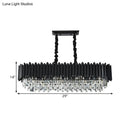 GobekUsa Crystal 6/8- Ceiling Suspension Crystal Chandelier Lamp Light in Black