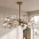 Crystal Ball Round Cluster Chandelier
