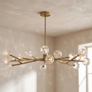 Crystal Ball Round Cluster Chandelier
