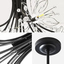 GobekUsa Crystal Bionic Petals Chandelier for Living Dining Bedroom Hall Hotel Decor