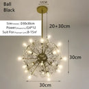 GobekUsa Crystal Bionic Petals Chandelier for Living Dining Bedroom Hall Hotel Decor