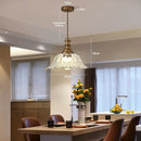 GobekUsa Brass Glass Pendant Chandelier for Kitchen Bar Bedroom Hallway