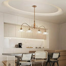 GobekUsa Brass Glass Pendant Chandelier for Kitchen Bar Bedroom Hallway