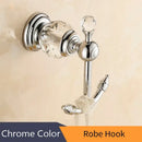 GobekUsa Crystal Brass Gold Bathroom Accessories Set
