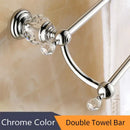 GobekUsa Crystal Brass Gold Bathroom Accessories Set