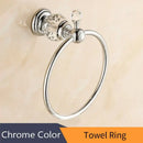GobekUsa Crystal Brass Gold Bathroom Accessories Set
