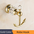 GobekUsa Crystal Brass Gold Bathroom Accessories Set