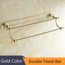 GobekUsa Crystal Brass Gold Bathroom Accessories Set