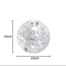 GobekUsa Crystal Bubble Ball Vase with Artificial Flowers for Desk Decoration