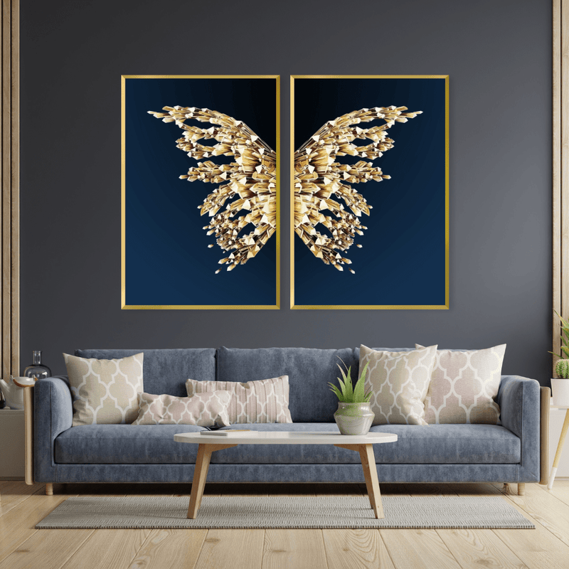 Crystal Butterfly Canvas