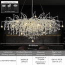 GobekUsa Crystal Chandelier for Living Room Bedroom