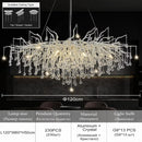 GobekUsa Crystal Chandelier with Raindrop Crystals