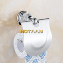 Crystal chrome toilet paper holder bathroom wall mount rack by Decorbites