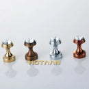 Crystal chrome wall hook set gold and antique brass bathroom decor by Decorbites