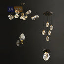 GobekUsa Crystal Copper Chandelier Lighting for Dinning Room