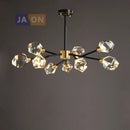 GobekUsa Crystal Copper Chandelier Lighting for Dinning Room