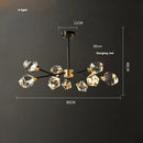 GobekUsa Crystal Copper Chandelier Lighting for Dinning Room