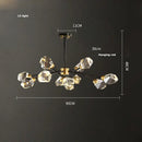 GobekUsa Crystal Copper Chandelier Lighting for Dinning Room