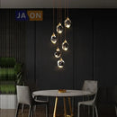 GobekUsa Crystal Copper Chandelier Lighting for Dinning Room