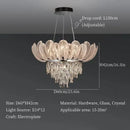 GobekUsa Crystal Crown Chandelier: Luxe Ceiling Light for Home, Shop & Lobby