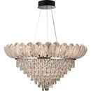 GobekUsa Crystal Crown Chandelier: Luxe Ceiling Light for Home, Shop & Lobby