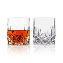 Crystal Cut Old Fashioned Whiskey Glasses (10oz)
