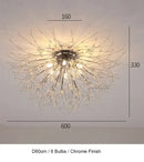 GobekUsa Dandelion Chandelier LED Pendant Lamp for Dining Room, Bedroom, Shops