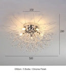 GobekUsa Dandelion Chandelier LED Pendant Lamp for Dining Room, Bedroom, Shops