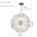 GobekUsa Dandelion Chandelier LED Pendant Lamp for Dining Room, Bedroom, Shops