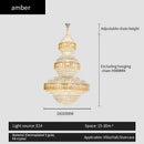 GobekUsa Crystal Duplex Chandelier for Hotel Lobby and Living Room