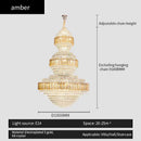 GobekUsa Crystal Duplex Chandelier for Hotel Lobby and Living Room