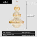 GobekUsa Crystal Duplex Chandelier for Hotel Lobby and Living Room