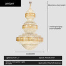 GobekUsa Crystal Duplex Chandelier for Hotel Lobby and Living Room