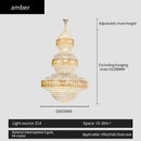 GobekUsa Crystal Duplex Chandelier for Hotel Lobby and Living Room