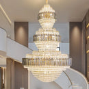 GobekUsa Crystal Duplex Chandelier for Hotel Lobby and Living Room