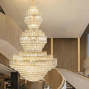 GobekUsa Crystal Duplex Chandelier for Hotel Lobby and Living Room