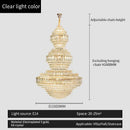 GobekUsa Crystal Duplex Chandelier for Hotel Lobby and Living Room