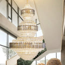 GobekUsa Crystal Duplex Chandelier for Hotel Lobby and Living Room