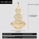 GobekUsa Crystal Duplex Chandelier for Hotel Lobby and Living Room