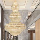 GobekUsa Crystal Duplex Chandelier for Hotel Lobby and Living Room
