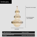 GobekUsa Crystal Duplex Chandelier for Hotel Lobby and Living Room