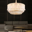 GobekUsa Crystal Feather Ceiling Pendant Lights for Luxury Home Decor & Living Room