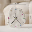 GobekUsa Crystal Geometric Wall Clock for Living Room Decor