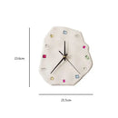 GobekUsa Crystal Geometric Wall Clock for Living Room Decor