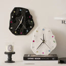GobekUsa Crystal Geometric Wall Clock for Living Room Decor