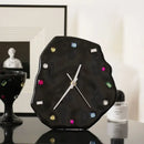 GobekUsa Crystal Geometric Wall Clock for Living Room Decor